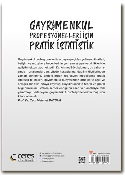 Gayrimenkul Profesyonelleri Için Pratik Istatistik 101 Çözümlü Örnek