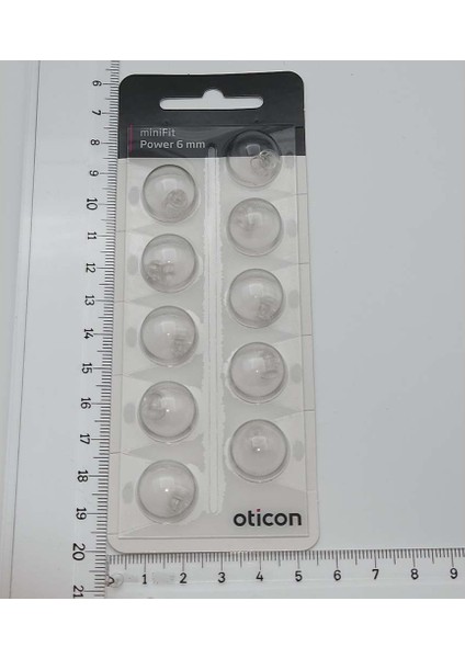 Oticon Minifit Power 6 mm Dome, Oticon Işitme Cihazı Power Dom/kubbe (1 Paket=10 Adet)