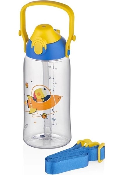 Pipetli Çocuk Matarası 680ML Mavi