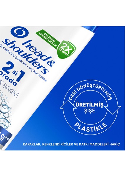 H&S Şampuan Klasik Bakım 2in1 330 ml x2 Adet