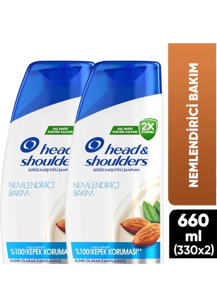 H&S Şampuan Nemlendirici Bakım 1in1 330 ml x2 Adet