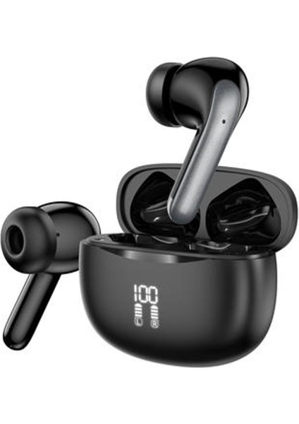 TWS36 Aktif Gürültü Engelleyici Özellikli Bluetooth 5.3 Kablosuz Kulaklık - Siyah