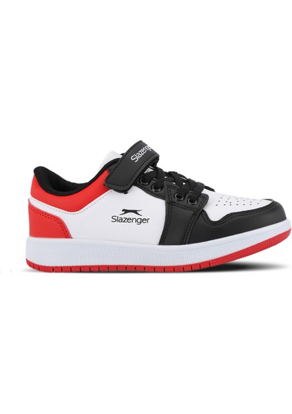 PRINCE I Unisex Çocuk Sneaker Koşu & Yürüyüş Ayakkabısı Beyaz / Siyah / Kırmızı
