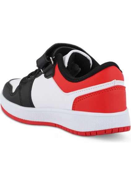 PRINCE I Unisex Çocuk Sneaker Koşu & Yürüyüş Ayakkabısı Beyaz / Siyah / Kırmızı