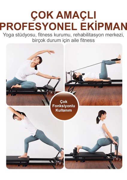 Hattrıck Pilates Reformer Ev Tipi - Yer kaplamayan katlanır hafıf