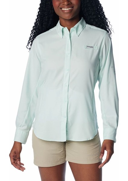 Womens Tamiami Iı Ls Shirt Kadın Uzun Kollu Gömlek Yeşil FL7278-330