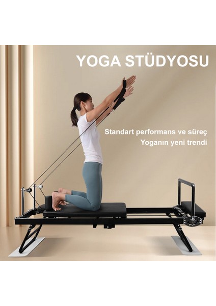 Hattrıck Pilates Reformer Ev Tipi - Yer kaplamayan katlanır hafıf