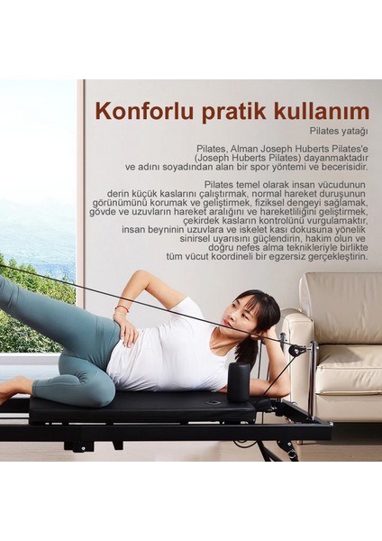 Hattrıck Pilates Reformer Ev Tipi - Yer kaplamayan katlanır hafıf