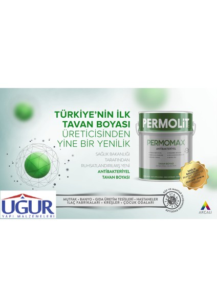 Permomax Antıbakteriyel Küf Önleyici Tavan Boyası 20 kg modelleri
