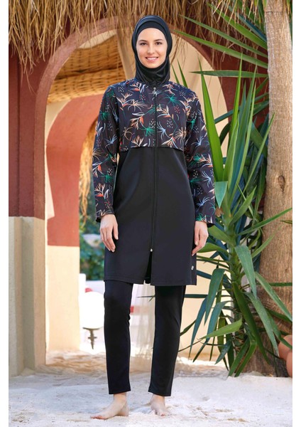 Tam Kapalı Tesettür Mayo 9282 Nıssa Siyah