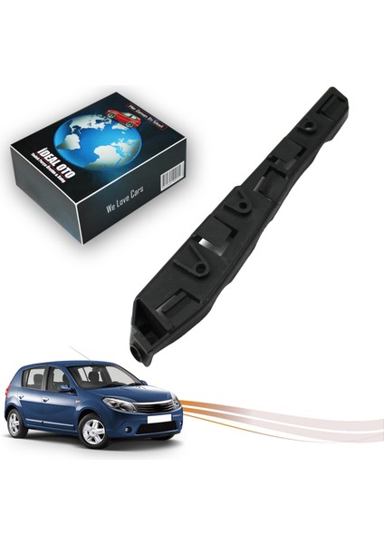 Dacia Sandero 2008-2013 Için Ön Tampon Bağlantı Ayağı Braketi -Sağ 8200735119