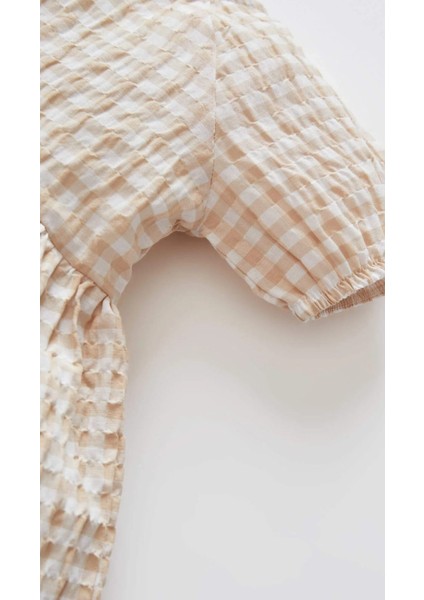 Kız Bebek Kolsuz Gofre Elbise modelleri