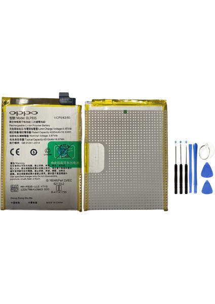 Reno 5 Lite Pil Batarya ve Tamir Seti BLP835 Senalstore