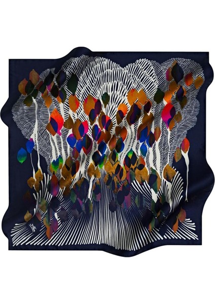90X90 Twill Eşarp - Polyester Twill - 8559795-922