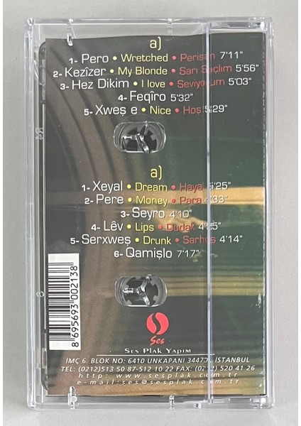 Ciwan Haco Derya Kaset (Orjnal Dönem Baskı Kaset)