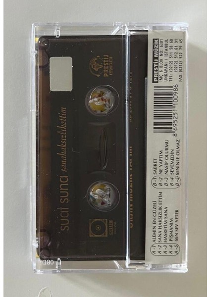 Suat Suna Sana Haksızlık Ettim Kaset (Orjnal Dönem Baskı Kaset)