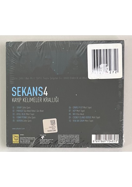 Sekans4 Kayıp Kelimeler Krallığı CD (Jelatininde Sıfır Orjnal 2016 Dönem Baskı Cd)