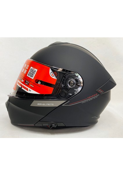 Genesis A1 Mat Siyah mt Çene Açılır Kask Iç Güneş Vizörlü fırsatları