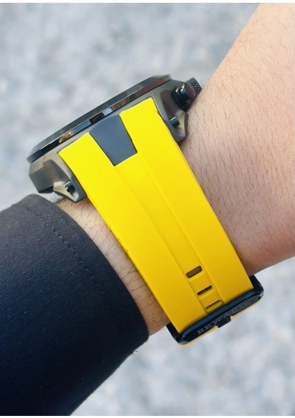 Sarı Renkli Silikon Kordon Fonksiyonlu Spor Erkek Kol Saati fiyatları