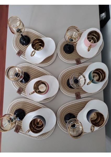 Oval Fincan/bardak Altlığı