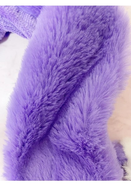 Peluş Mor Işıklı Kuromi Kulakları Hareket Eden Işıklı Kuromi Şapka Tavşan Şapka fırsatları