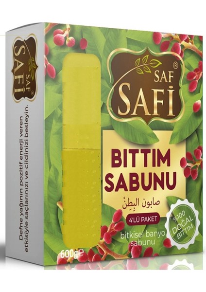 Safi Saf Doğal Bıttım Sabunu 4'lü 600GR
