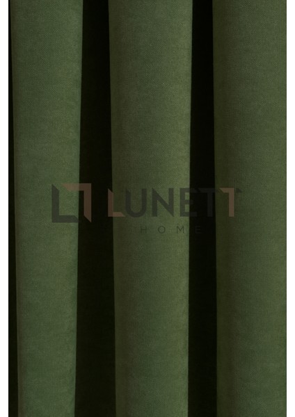 Kullanıma Hazır Çimen Yeşili Rengi Pilesiz Ekstraforlu Düz Dikim Fon Perde Tek Kanat 9198 fırsatları