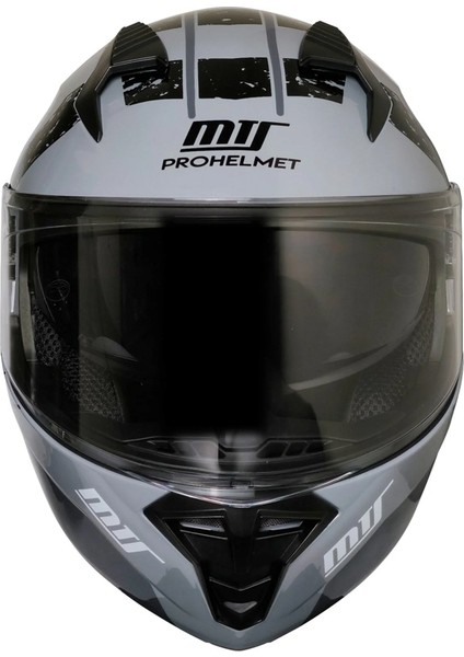 Mts 966 V2 Çene Açılır Kask Grey