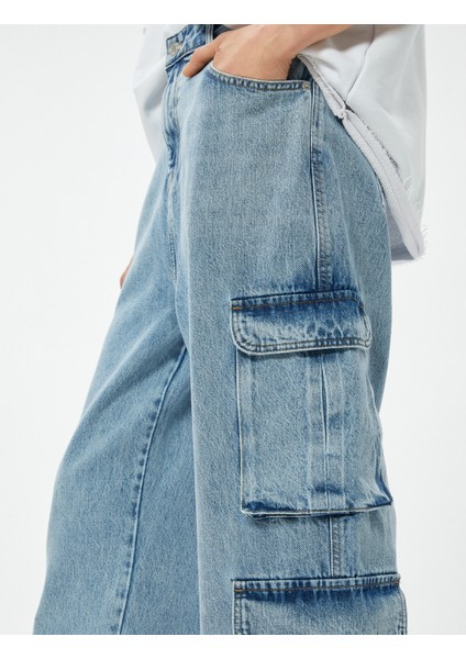 Oversize Kot Pantolon Kargo Cepli Düğmeli indirimleri