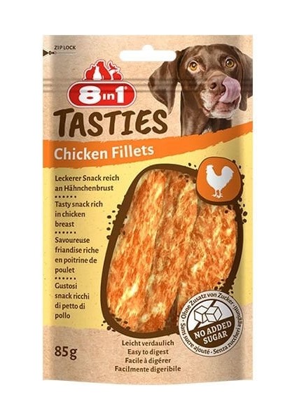 Tasties Chicken Fillets Tavuk Fileto Köpek Ödül Maması 85 gr