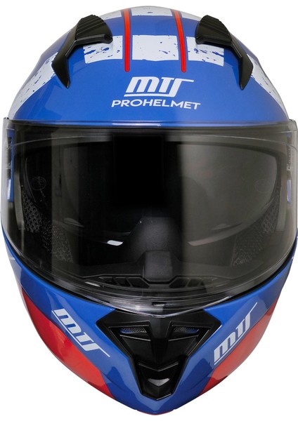 966 V2 Çene Açılır Kask Mavi