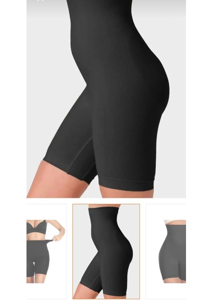 Kadın Göbek ve Bacak Bölgesi Için Toparlayıcı Paçalı Korse(1 Beden Inceltir)