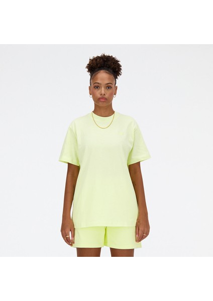 WT41501 Sarı Kadın Tişört