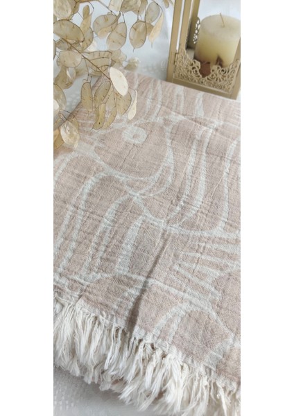 Balık Desenli Çift Kişilik Organik Pamuk Pike 185X230CM (Oeko-Tex® Standard 100 Sertifikalı)