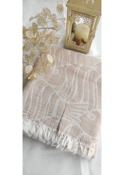 Balık Desenli Çift Kişilik Organik Pamuk Pike 185X230CM (Oeko-Tex® Standard 100 Sertifikalı)