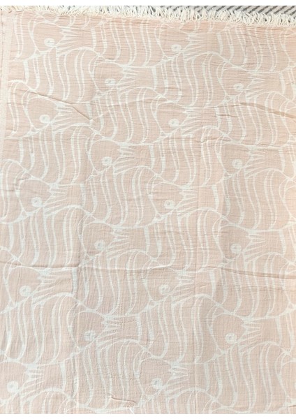 Balık Desenli Çift Kişilik Organik Pamuk Pike 185X230CM (Oeko-Tex® Standard 100 Sertifikalı)