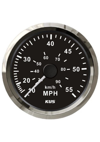 Sürat Göstergesi 55 Mph Siyah 12-24V 85 mm