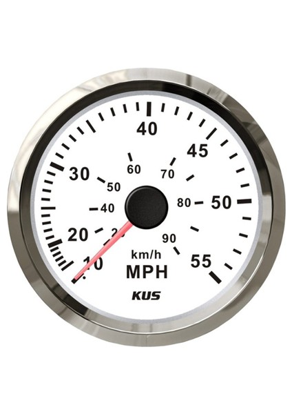 Sürat Göstergesi 55 Mph Beyaz 12-24V 85 mm