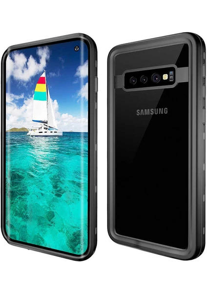 Samsung Galaxy S10 Plus Uyumlu Su Geçirmez Kılıf Suya ve Toza Dayanıklı 360 Tam Koruma Kapak