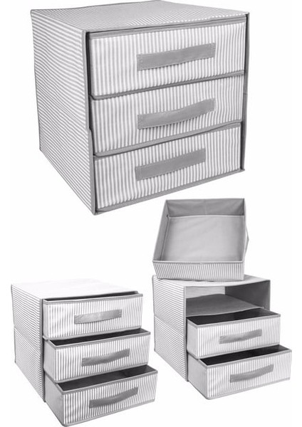 3 Bölmeli Çekmeceli Hurç