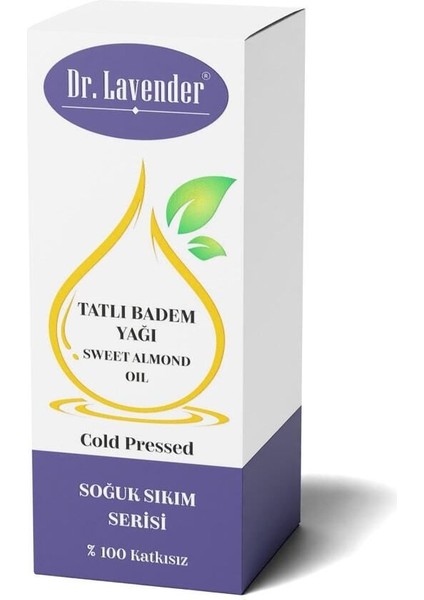 Dr. Lavender Katkısız Saf Soğuk Sıkım Serisi Tatlı Badem Yağı 50 ml