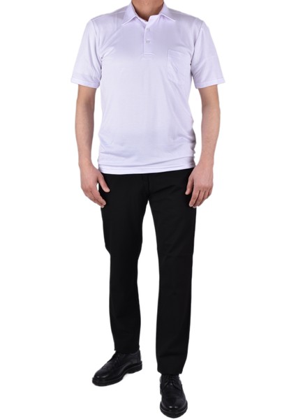 Bd-02 Gömlek Yaka Tişört/beyaz/xl