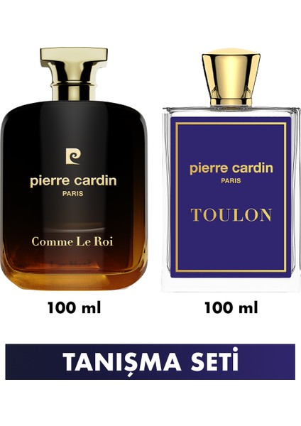 Pierre Cardin Comme Le Roi Edp & Toulon Edt 100 ml Erkek Parfüm Seti STCC021289