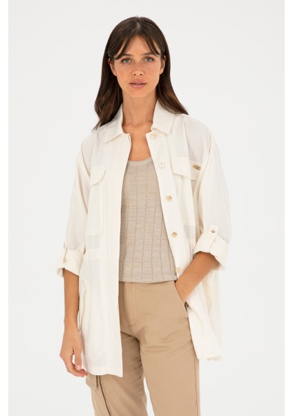 Kadın Ekru Ceket 50284004-VR019