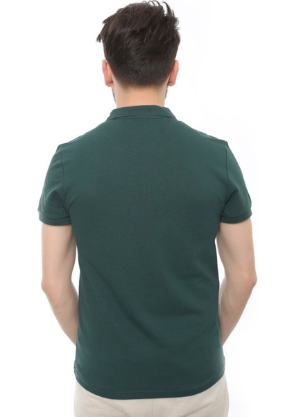 4613 Polo Yaka Erkek T-Shirt Hunter Yeşil