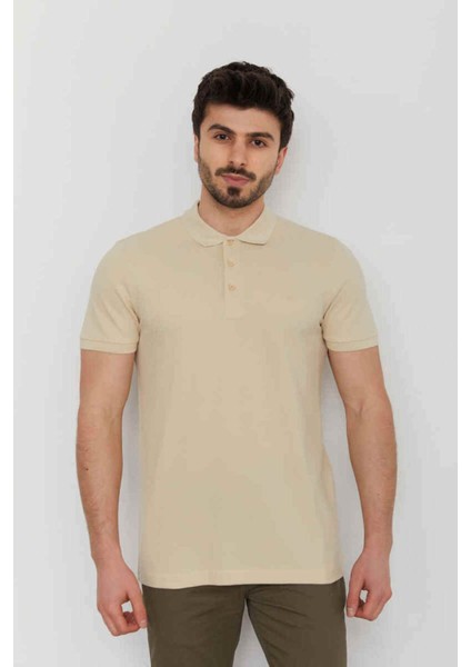 Caz 4613 Polo Yaka Erkek Yakalı Pike T-Shirt Bulut