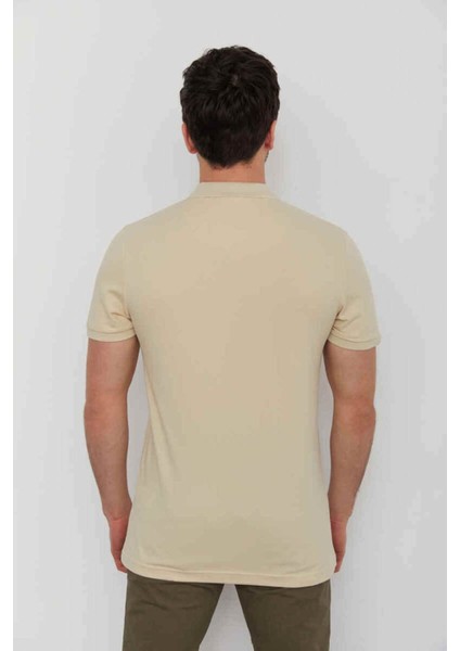 Caz 4613 Polo Yaka Erkek Yakalı Pike T-Shirt Bulut modelleri
