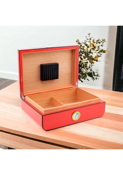 Racing Edition Kardon Dizayn Humidor Puro Kutusu Kırmızı 40's