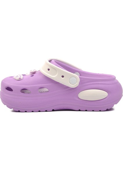 642 Lila Kadın Sabo Terlik modelleri