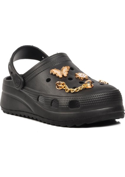 205 Siyah Kadın Sabo Terlik